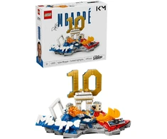 LEGO® Editions Kylian Mbappé – svarbiausi futbolo įvykiai, dekoro konstravimo rinkinys vaikams, 43013