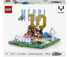 LEGO® Editions Lionel Messi – svarbiausi futbolo įvykiai, dekoro konstravimo rinkinys vaikams, 43011
