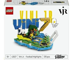 LEGO® Editions Vini Jr. – svarbiausi futbolo įvykiai, dekoro konstravimo rinkinys vaikams, 43027