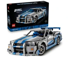 LEGO® Technic „Greiti ir įsiutę 2“ Nissan Skyline GT-R (R34) automobilis (42210)