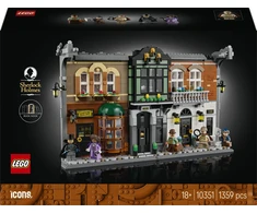 LEGO® Icons Sherlock Holmes: knygų lentynos dekoras 10351