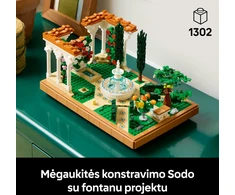 LEGO® Icons Sodas su fontanu Dekoras, rinkinys suaugusiesiems 10359