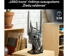 LEGO® Icons Žiedų valdovas: Saurono šalmas, 11373