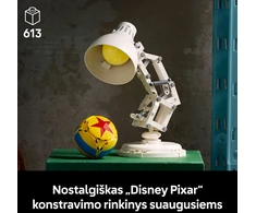LEGO® Ideas | Disney Pixar Luxo Jr. modelis eksponuoti 21357