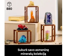 LEGO® Ideas Mineralų kolekcija, vitrina, dekoras 21362