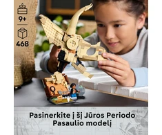 LEGO® Jurrasic World Dinozaurų fosilijos: triceratopso kaukolė (76969)