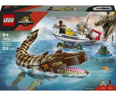LEGO® Jurassic World Konstruojamas mozazauras ir misiją vykdantis laivas 76974