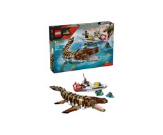 LEGO® Jurassic World Konstruojamas mozazauras ir misiją vykdantis laivas, veiksmo figūrėlė 76974