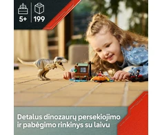 LEGO® Jurassic World Tiranozauras ir pabėgimas upe (76975)