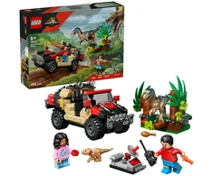 LEGO® Jurassic World Velociraptorius ir pabėgimas visureigiu (76972)