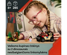 LEGO® Jurassic World Velociraptorius ir pabėgimas visureigiu (76972)