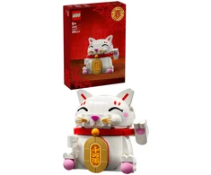 LEGO® laimę nešanti katė Sėkmę simbolizuojantis dekoras Konstravimo rinkinys 40813
