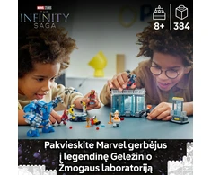 LEGO® Marvel Geležinio žmogaus laboratorija: šarvų kambarys (76315)