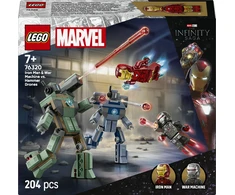 LEGO Marvel Geležinis žmogus ir Karo mašina prieš „Hammer“ dronus 76320