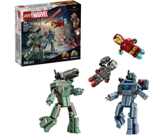 LEGO Marvel Geležinis žmogus ir Karo mašina prieš „Hammer“ dronus 76320