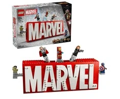 LEGO® Marvel MARVEL logotipas ir minifigūrėlės (76313)
