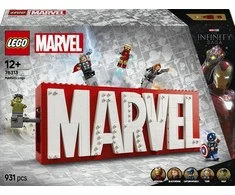 LEGO® Marvel MARVEL logotipas ir minifigūrėlės (76313)