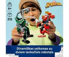 LEGO® | Marvel Robotų kova: Žmogus voras prieš Daktarą Aštuonkojį 76338