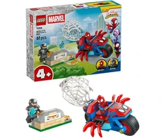 LEGO® ǀ Marvel Spidey And His Amazing Friends Voriukas ant motociklo prieš Raganosį 11206