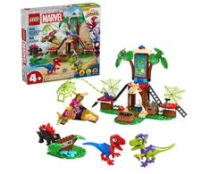 LEGO® Marvel Spidey And His Amazing Friends Voriuko ir Gobio velociraptoriaus kova namelio medyje būstinėje 11200
