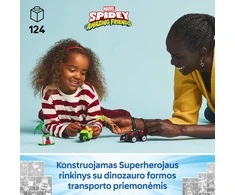 LEGO® Marvel Suktukas ir Elektro dinozauro formos transporto priemonės gaudynės (11198)