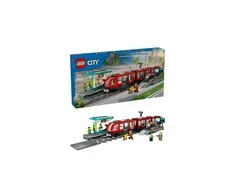 LEGO® City Miesto centro tramvajus ir stotelė (60423)