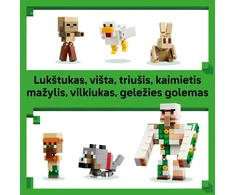 LEGO® Minecraft® Vištų raitelis ir užpuolimas dykumoje 21592