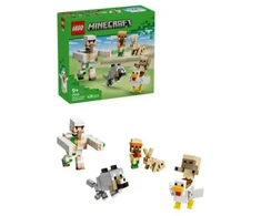 LEGO® Minecraft® Vištų raitelis ir užpuolimas dykumoje 21592