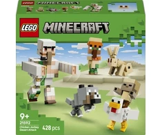 LEGO® Minecraft® Vištų raitelis ir užpuolimas dykumoje 21592