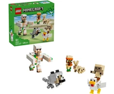 LEGO® Minecraft® Vištų raitelis ir užpuolimas dykumoje 21592
