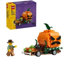 LEGO® moliūgo žibinto formos pikapas Žaislinio Helovino rankdarbio rinkinys 40822