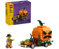 LEGO® moliūgo žibinto formos pikapas Žaislinio Helovino rankdarbio rinkinys 40822