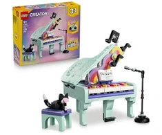 LEGO® Muzikos tematikos dekoras: pianinas su kate