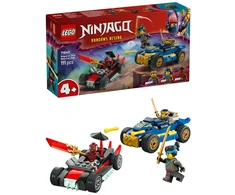LEGO® NINJAGO® Rogue ir Drikso lenktyninių automobilių kova 71840