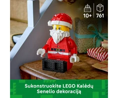 LEGO® padidinta Kalėdų Senelio minifigūrėlė, kalėdinis žaislas ir dekoracija 40820