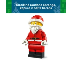 LEGO® padidinta Kalėdų Senelio minifigūrėlė, kalėdinis žaislas ir dekoracija 40820