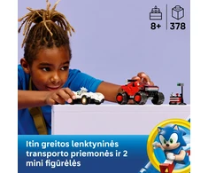 LEGO® Sonic the Hedgehog™ Sidabrinis automobilis prieš Knuckles sunkvežimį monstrą 77118