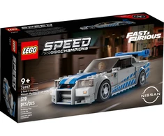 Speed Champions LEGO® Speed Champions „Greiti ir įsiutę 2“ „Nissan Skyline GT-R (R34)“ 76917 (319 dalių) Rinkinys 76917