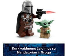 LEGO® Star Wars™ Mandaloriečio ir Grogu greitaeigis motociklas 75436