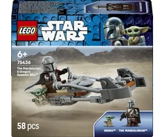 LEGO® Star Wars™ Mandaloriečio ir Grogu greitaeigis motociklas 75436