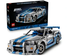 LEGO® Technic „Greiti ir įsiutę 2“ Nissan Skyline GT-R (R34) automobilis (42210)
