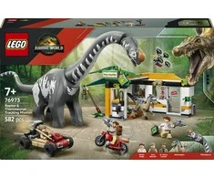 LEGO® Jurassic World Velociraptoriaus ir titanozauro sekimo misija (76973)