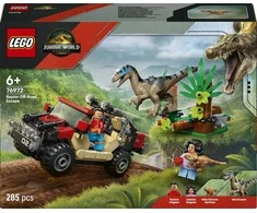 LEGO® Jurassic World Velociraptorius ir pabėgimas visureigiu (76972)