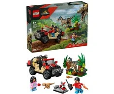 LEGO® Jurassic World Velociraptorius ir pabėgimas visureigiu (76972)
