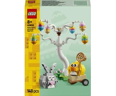 LEGO® Velykų kiškio ir viščiuko margučių medžioklė Žaisliniai gyvūnai Konstravimo rinkinys 40808