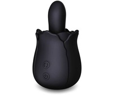 Creative Conceptions Skins Rose Buddies Bums N Roses Intimate Rotating Vibrator, Juodas