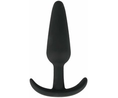 EasyToys Silicone Plug M - Flexible Anatomical Intimate Priedas, Juodas
