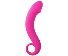EasyToys Silicone Curved Prostate Massager Juodas 16 cm - Ergonomic Shape