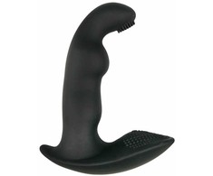 TOYJOY Dynamic Duke Ribbed Silicone Intimate Massager Juodas