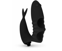 Easytoys Simplicity FlexiTouch Finger Device Juodas - Flexible Silicone, Compact Design